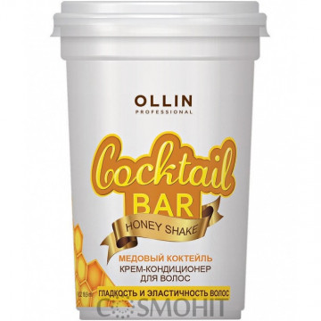 Купити - OLLIN Cocktail Bar Hair Cream Conditioner Honey Shake - Крем-кондиціонер для гладкості волосся "Медовий коктейль"