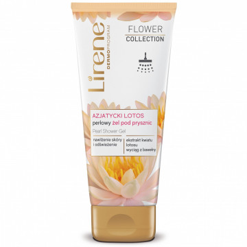 Купити - Lirene Flower Collection Asian Lotus Pearl Shower Gel - Гель для душа "Азіатський Лотос"