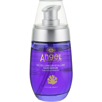 Купити - Angel Professional No Yellow Crystalline Hair Serum - Сироватка для волосся з маслами макадамії та аргани
