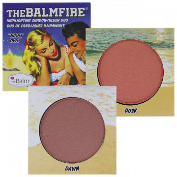 Купити - TheBalm Fire Night Owl Highlighting Shadow/Blush Duo Night Owl - Хайлайтер-рум'яна для обличчя