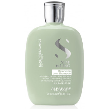 Купити - Alfaparf Milano Semi di Lino Scalp Balancing Low Shampoo - Балансуючий шампунь для жирного волосся
