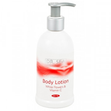 Купити - Dr. Sea Body Lotion - Мультивітамінний зміцнюючий лосьйон для тіла з білими квітами і вітаміном С