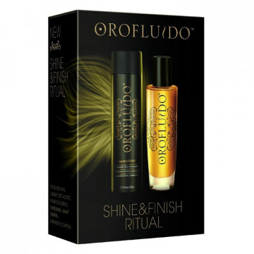 Купити - Orofluido Finish Ritual Pack - Подарунковий набір (еліксир краси + лак для волосся)