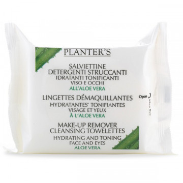 Купити - Planter's Aloe Vera Demake-Up Towels - Серветки для зняття макіяжу 20 шт