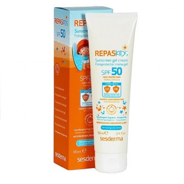 Купити - Sesderma Repaskids Cream Gel SPF 50+ - Дитячий сонцезахисний крем-гель з SPF 50+