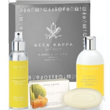 Купити - Acca Kappa Green Mandarin Gift Set - Подарунковий набір (B/W125 + S/G200+SOAP150)