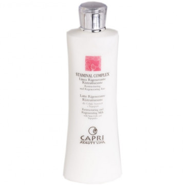 Купити - Capri Beauty Line Staminal Complex Restructuring and Regenerating Milk 400 мл - Очищає молочко з регенерує ефектом