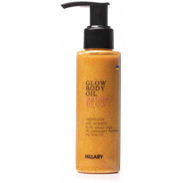 Купити - Hillary Сhic Bronze Glow Body Oil - Сяюче масло для засмаги
