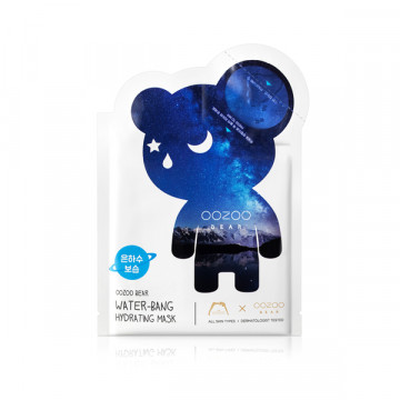 Купити - The Oozoo Oozoo Bear water-bang hydrating mask - Маска для глибокого зволоження "Ведмедь Чумацький шлях"