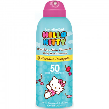 Купити - Australian Gold Hello Kitty Paradise Pineapple SPF50 - Сонцезахисний спрей аерозоль для дітей SPF50