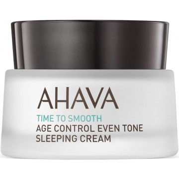 Купити - Ahava Time to Smooth Age Control Even Tone Sleeping Cream - Нічний відновлюючий крем що вирівнює тон шкіри