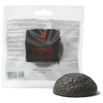 Купити - Erborian Charcoal Konjac Sponge - Спонж конняку з бамбуковим вугіллям