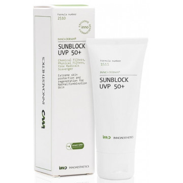 Купити - Innoaesthetics Inno-Derma Sunblock UVP 50+ - Сонцезахисний крем