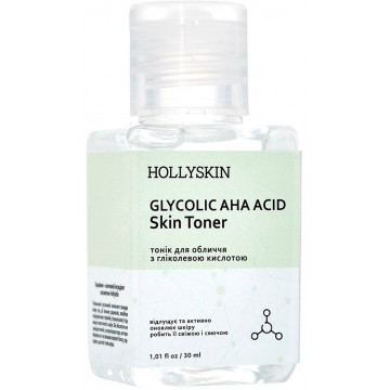 Купити - Hollyskin Glycolic AHA Acid Skin Toner - Тонік для обличчя з гліколевою кислотою