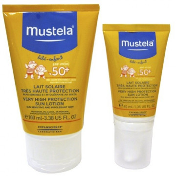 Купити - Mustela Very High Protection Sun Lotion - Сонцезахисний лосьйон з високим рівнем захисту SPF50 +