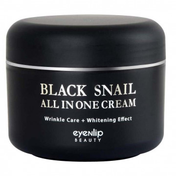 Купити - Eyenlip Black Snail All In One Cream - Крем для обличчя з муцином чорного равлика