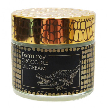 Купити - FarmStay Crocodile Oil Cream - Крем для обличчя з жиром крокодила