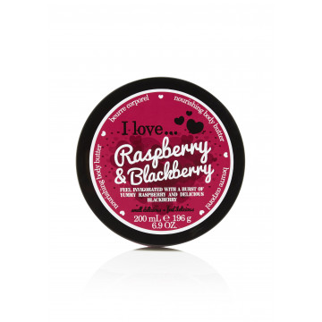 Купити - I Love Raspberry & Blackberry Body Butter - Олія для тіла "Малина і ожина"