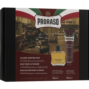 Купити - Proraso Red Classic Shaving Duo - Подарунковий набір для гоління жорсткої щетини