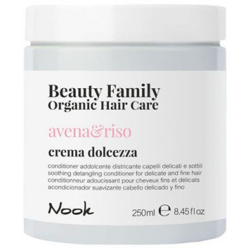 Купити - Nook Beauty Family Organic Avena Riso Crema Dolcezza - Кондиціонер для тонкого волосся, схильного до сплутування