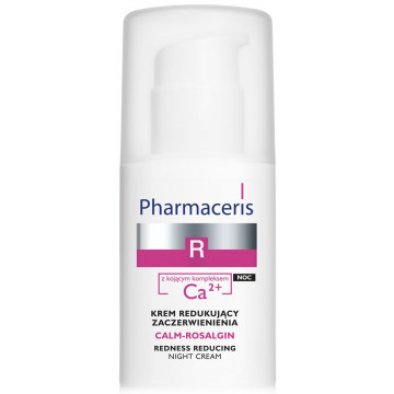 Купити - Pharmaceris R Calm-Rosalgin Night Cream - Нічний крем від почервонінь із заспокійливим комплексом Ca2 +