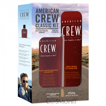 Купити - American Crew 1 Duo - Набір по догляду за волоссям: шампунь зволожуючий + гель сильної фіксації