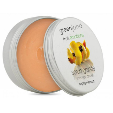 Купити - Greenland Fruit Emotions Scrub Granite Papaya-Lemon - Скраб-щербет для тіла Папайя-Лимон