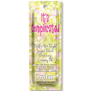 Купити - Pro Tan It's Complicated Chill’n Hot Tingle Super Black Bronzing Creamy Oil - Лосьйон для засмаги з тінгл-ефектом