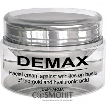 Купити - Demax Facial Cream Against Wrinkles On Basis Of Bio-Gold And Hyaluronic Acid 100 мл - Крем для обличчя проти зморшок на основі біо-золота і гіалуронової кислоти