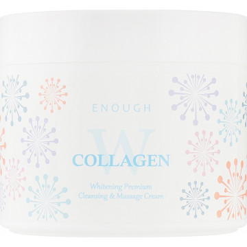 Купити - Enough W Collagen Whitening Premium Cleansing & Massage Cream - Масажний крем для тіла з морським колагеном