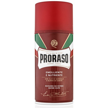 Купити - Proraso Red Line Shaving Foam - Живильна піна для гоління жорсткої щетини