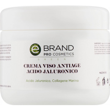 Купити - Ebrand Crema Viso Anti Age Idratante Acido Jaluronico - Крем для обличчя з гіалуроновою кислотою та морським колагеном