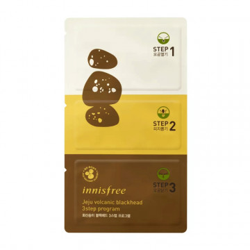 Купити - Innisfree Jeju Volcanic Blackhead 3 Step - Триступенева програма видалення чорних цяток