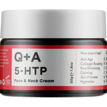 Купити - Q+A 5-HTP Face & Neck Cream - Крем для обличчя та шиї