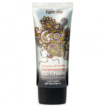 Купити - FarmStay Formula All-In-One Galactomyces CC Cream SPF50/PA+++ - Багатофункціональний СС крем з галактоміцесом