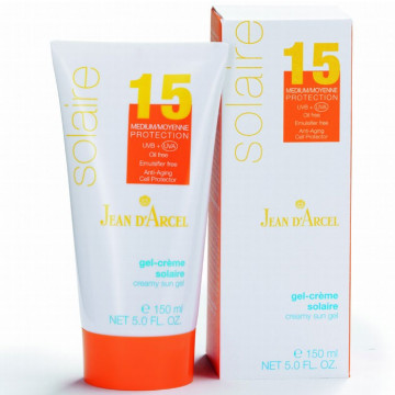 Купити - Jean D'Arcel Gel-Creme Solaire LSF 15 - Сонцезахисний гель-крем без штучних емульгаторів