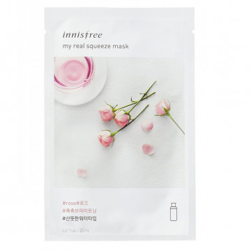 Купити - Innisfree My Real Squeeze Mask Rose - Тканинна маска з екстрактом троянди