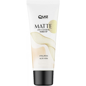 Купити - Quiz Cosmetics Matte & Covering Make-Up - Матуюча тональна основа