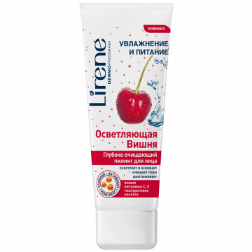 Купити - Lirene Beauty Care Cleansing Peeling - Глибоко очищуючий пілінг для обличчя «Освітлююча вишня»