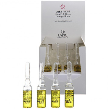 Купити - Capri Beauty Line Oily Skin Sebum Regulating Phials - Концентрат-регулятор шкірного салоотделения Купити - Capri Beauty Line Oily Skin Sebum Regulating Phials - Концентрат-регулятор шкірного салоотделения