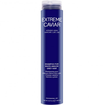 Купити - Miriam Quevedo Extreme Caviar Shampoo For White And/Or Grey Hair - Шампунь для світлих і / або сивого волосся з екстрактом чорної ікри