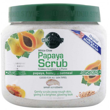 Купити - Hollywood Style White Glow Papaya Scrub - Скраб "Біле сяйво" з папаєю