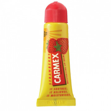 Купити - Carmex Lip Balm Tube Strawberry SPF15 - Бальзам для губ з ароматом полуниці в тубі