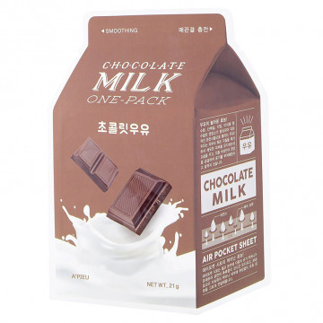 Купити - A'Pieu Chocolate Milk One-Pack - Пом'якшуюча тканинна маска з молочними протеїнами і екстрактом какао