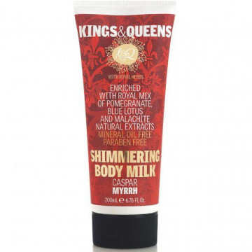 Купити - Kings & Queens Caspar Myrrh Shimmering Body Milk - Молочко для тіла сяюче Каспар мирра