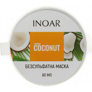 Купити - Inoar Bombar Coconut mask - Маска для росту волосся без сульфатів "Кокос & Біотин"