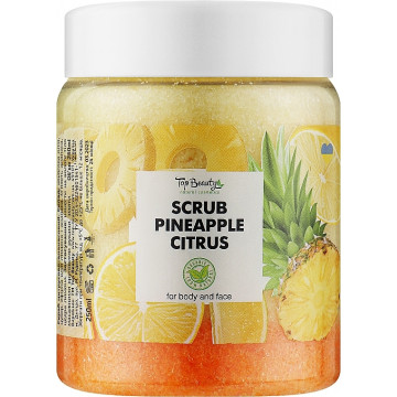 Купити - Top Beauty Scrub Pineapple Citrus - Скраб для тіла та обличчя (ананас)