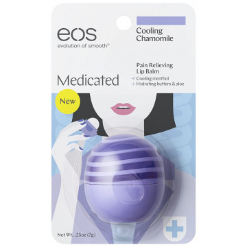 Купити - EOS Medicated Cooling Chamomile Lip Balm - Бальзам для губ "Охолоджуюча ромашка"