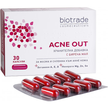 Купити - Biotrade Acne Out Buds - Вітамінно-мінеральний комплекс для схильної до акне шкіри