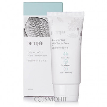 Купити - Petitfee & Koelf Snow Lotus White Tone Up Cream - Зволожуючий і освітлюючий крем для обличчя